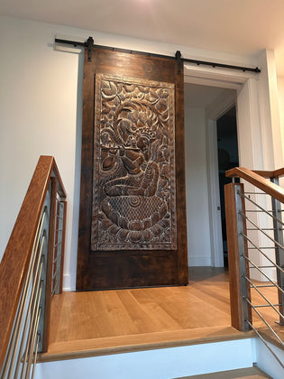  Holistic Wellness Carved Barn Doors - New Arrivals