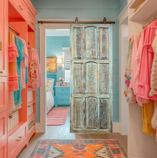  Carved Wall Panels - A Wildly Stylish Powder Room