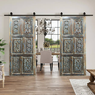  Barn Doors: Carved Wood Sliding Doors for Closets & Small Rooms | Mogul Interior