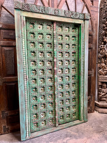  Antique India Heritage Door Vintage Green Garden Sanctuary Door 85