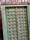 Antique India Heritage Door Vintage Green Garden Sanctuary Door 85