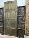 Antique Lotus Carved Double Doors Vintage Teak Garden Doors 80x38