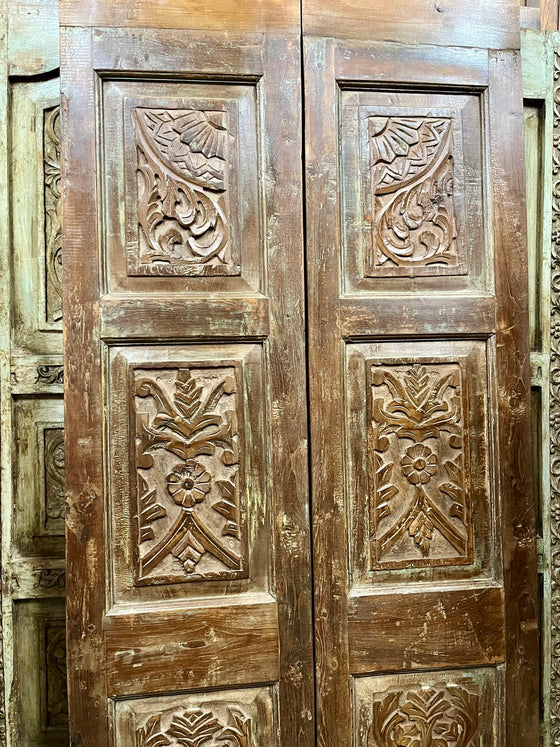 Antique Carved Door Custom Double Doors Sliding Barn Doors 80