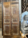 Antique Carved Wooden Door Closet Custom Sliding Barn Door, 80,