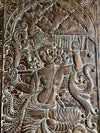 Yoga Temple Decor Krishna Govardhana Vintage Wood Indian Art 84