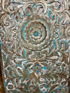 Lotus Carved Door Headboard Natures Harmony Sliding Barn Door 80