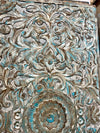 Lotus Carved Door Headboard Natures Harmony Sliding Barn Door 80