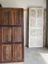 Carved Wood Sliding Barn Door French Carved Rustic Modern Door 84x36