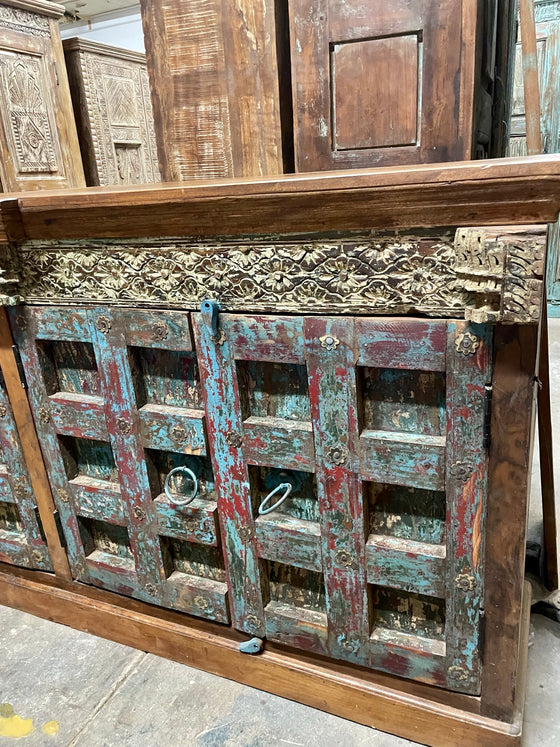 Farmhouse Buffet Cabinet with Storage Sideboard TV Stand Credenza 89