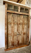 Antique Doors Carved Exterior Teak Veranda Double Hinged Door Original Hardware