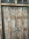 Antique Doors Carved Exterior Teak Veranda Double Hinged Door Original Hardware