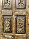 Antique Floral Carved Door Single Sliding Pantry Door Mexican Style Interior Door 80x22