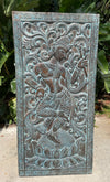 Hand Carved Vintage Wall Decor Panel Dancing Krishna Carving Wall Hanging 72