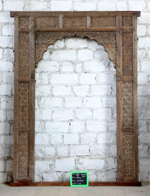  Antique Indian Arch Rustic Carved Old World Architectural Doorway