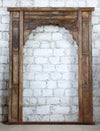 Antique Indian Arch Rustic Carved Old World Architectural Doorway