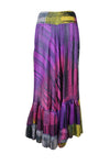 Summer Purple  Beach Maxi Skirt Patchwork Boho Skirt Dress S/M