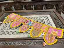  Indian wall hanging Yellow Embroidered Door toran bohemian home decor window toran