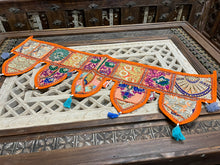  Indian wall hanging Orange Door toran boho home decor window toran