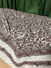 Picnic Cotton Throw for Queen Indian Handmade Bedspread 100x90