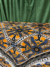 Boho Picnic Throw Handloomed Cotton Indian Blanket, Paisley Printed Bed Throw, 90x60