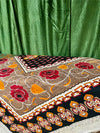 Picnic Blanket Block Printed Cotton Throw Handloom Cotton Bedspread 90x80