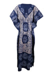 Caftan Maxi Dresses, Maternity Dress, Navy Blue Stylish Kaftan Dress L-3XL