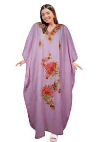  Women's Kaftan Maxi Dress, Pink Boho Lounge Caftans L-2XL