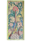 Tree of Life Carved Sliding Barn Door Colorful Vintage Wall Decor 84