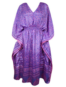  Boho Summer Maxi Kaftan For Women Grape Purple, Beach Wear Caftan Dress L-2X