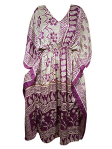  Boho Summer Maxi Kaftan For Women Midnight Purple  Floral Caftan Dress L-2X