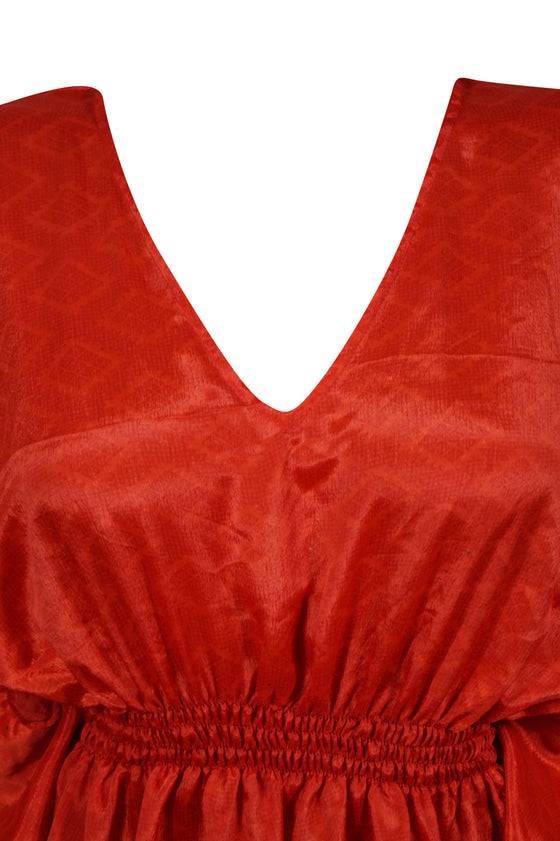 Red Short Kaftan Dress