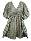 Women Summer Green Beach Kaftan, Resort Wear Caftan Dresses One size