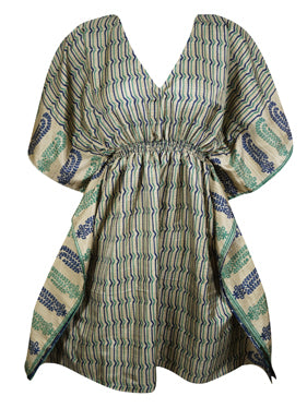 Women Summer Green Beach Kaftan, Resort Wear Caftan Dresses One size