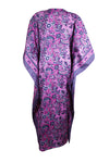 Women, Purple Long  Kaftan Dress, Paisley Summer Caftan Dresses, One size