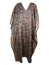 Stylish Maxi Kaftan Multicolour Floral Tunic Kaftan, Boho beach Coverup dress, One size