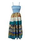 Womens Recycle Silk Maxi Dress