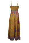 Womens Stylish Yellow Party Wear Maxidress Summer Beach Dress, S/M