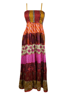  Womens Stylish Multicolour Party Wear Maxidress Summer Beach Dress, S/M