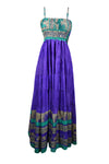 Womens Strappy Spanish Violet  Maxidress Summer Beach Dress, S/M