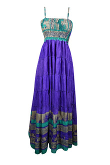  Womens Strappy Spanish Violet  Maxidress Summer Beach Dress, S/M