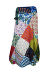 Womens Wrap Around Skirts ,Multicolour Floral  Patchwork Boho Fashion One Size