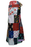 Women Stylish Multicolor Floral Skirt Patchwork Bohemian Cotton Wrap Skirt Onesize