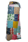 Beautiful Cotton Wrap Around Long Arctic Blue Maxi Skirts for women