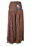 Women Handmade Bohemian Wide-Leg Pants in Deep Maroon – Flowy & Elegant