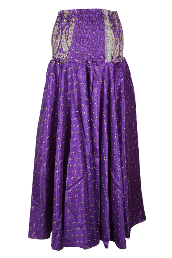 Boho Chic Handmade Wide-Leg Pants in Eminence Purple – Flowy & Comfortable