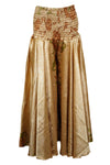 Boho Chic Gold Floral Palazzo Pants: Flowy, Comfortable, and Stylish for the Beach