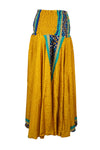 Flowy Gold Yellow Divided Skirt Pants: Handmade, Flared and Perfect for the Beach