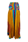 Gold Yellow Divided Skirt Pants: Handmade, Flared and Perfect for the Beach SM