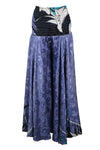 Deep Purple Boho Pants – Handmade Wide-Leg Trousers with Floral Elegance SM