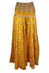 Bohemian Butterscotch Wide-Leg Pants – Handmade, Flowy & Effortlessly Elegant SM